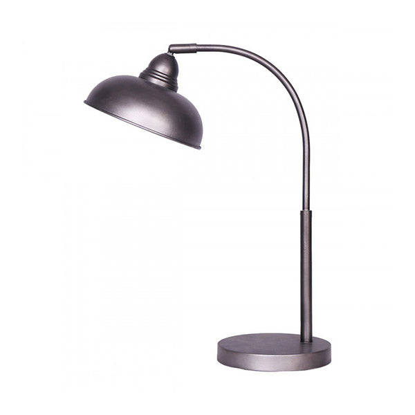 Metal Desk Lamp In Dark Grey Finish