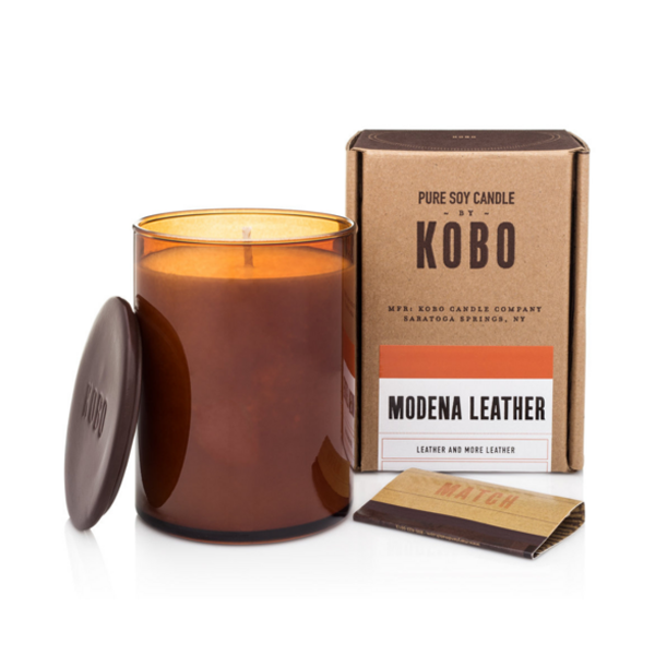 Modena Leather By Kobo Pure Soy Candle 312G