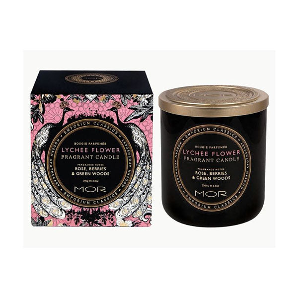 Mor Emporium Classics Fragrant Soy Candle 390G Lychee Flower