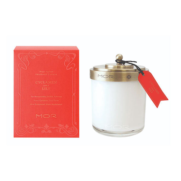 Mor Fragrant Candle 380G Cyclamen And Lily
