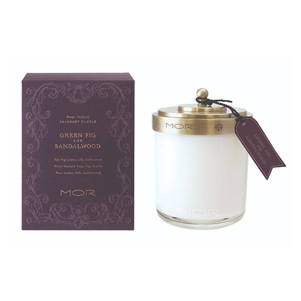 Mor Fragrant Candle 380G Green Fig And Sandalwood