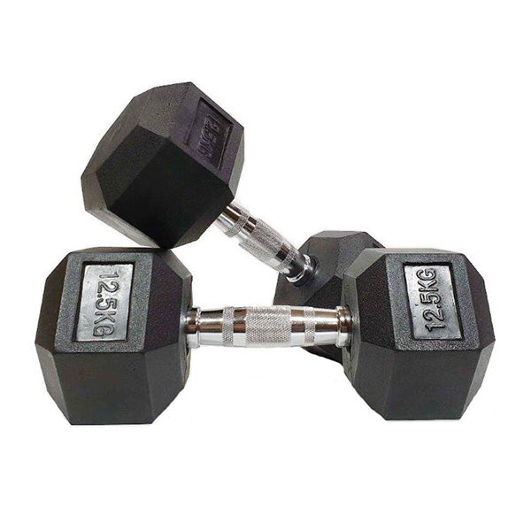 Morgan Rubber Hex Dumbbells Pair