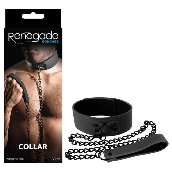 Renegade Bondage Collar Black Restraint