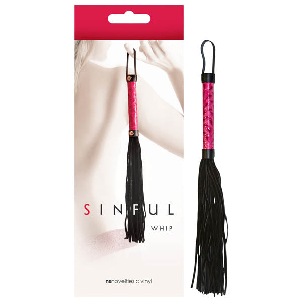 Sinful Pink Black Whip