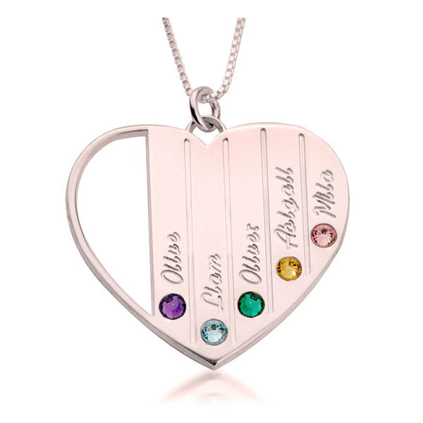 Mothers Birthstone Necklace