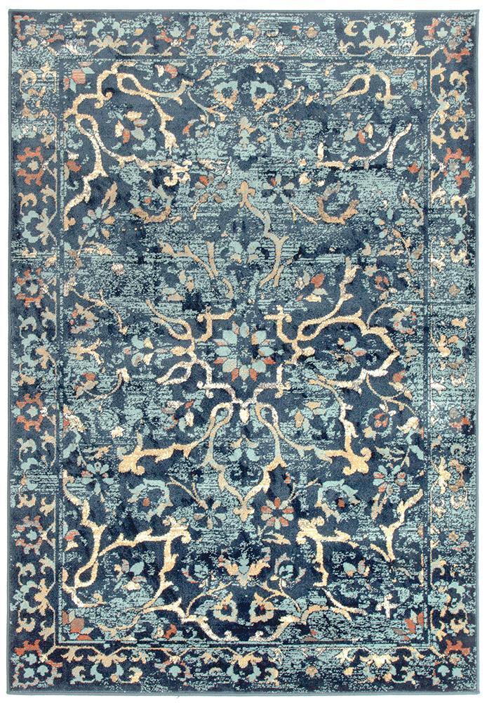 Oxford Mayfair Stem Navy Rug