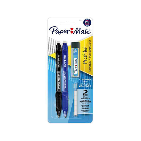Papermate Profile Black And Blue Pack Of 2 Box Of 6