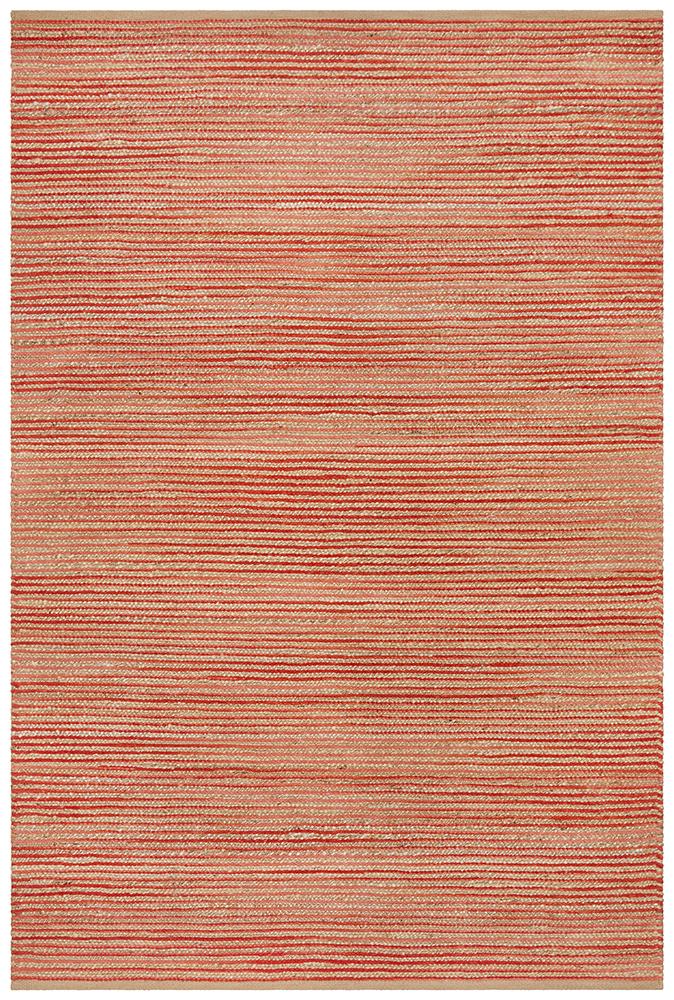 Parade Coral Stripe Rug