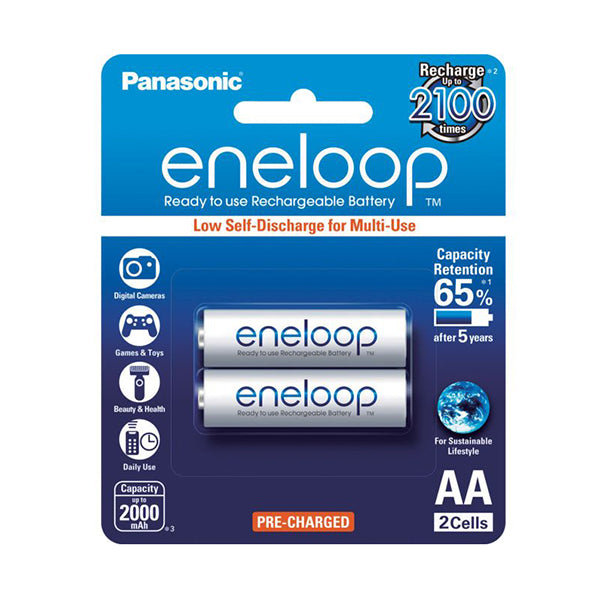 Panasonic 2Piece Aa Eneloop Batteries Pack