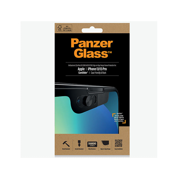 Panzerglass Iphone 13 And 13 Pro Screen Protector With Camslider Black