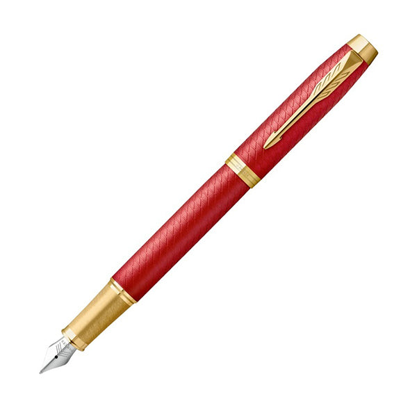 Parker IM Premium Fountain Pen Red With Gold Trim