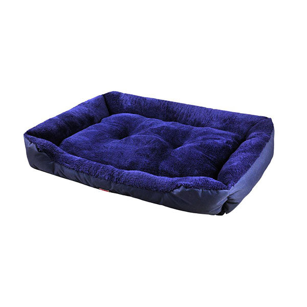 Pet Bed Mattress Dog Cat Pad Cushion Soft Winter Warm Large Blue