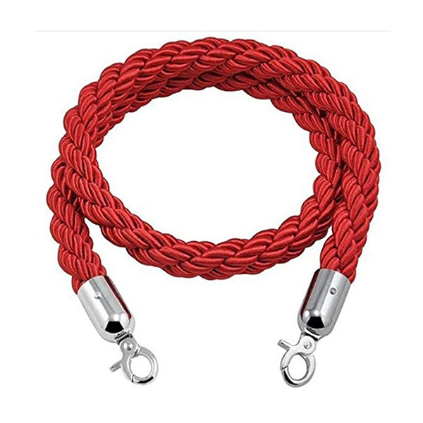 Nylon Twisted Rope For Queue Barrier Red