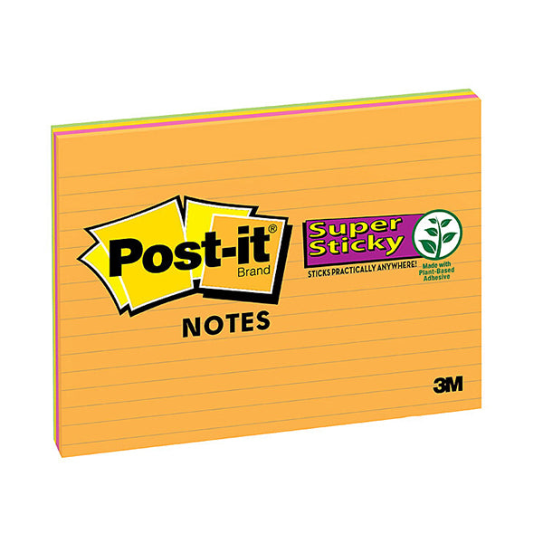 Post It Lined 203X152Mm Pk4