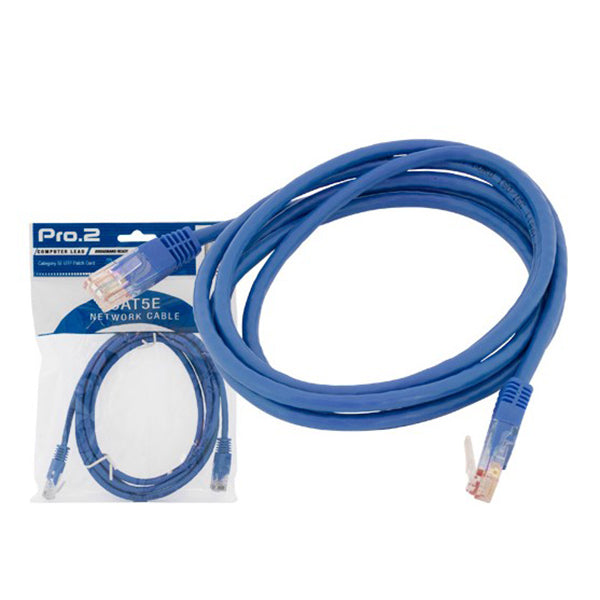 Pro2 20M Blue Cat5E Patch Lead Cable