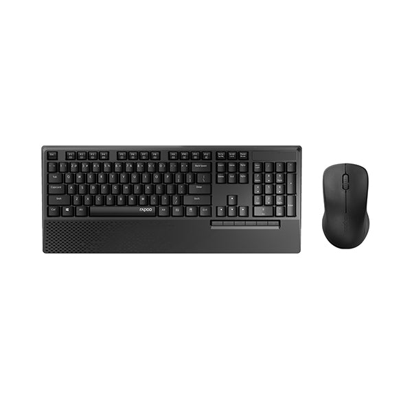 Rapoo X1960 Wireless Mouse And Keyboard Combo With Palm Rest