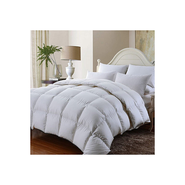 Royal Comfort 350Gsm Luxury Soft Bamboo Quilt Duvet Doona Single White