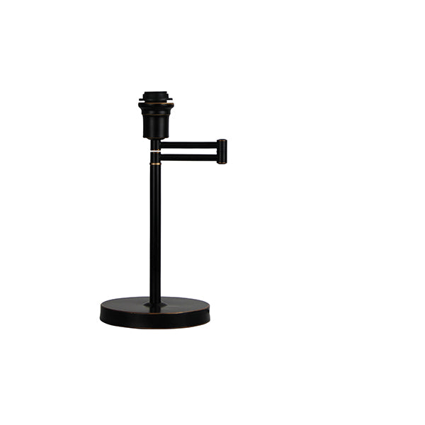 Rubbed Bronze Swing Arm Base