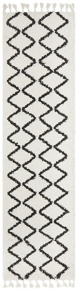 Saffron Zikzakli White Rug