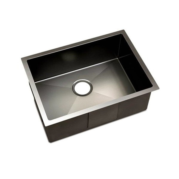 Kitchen Sink with Waste Strainer Black - 60 x 45cm