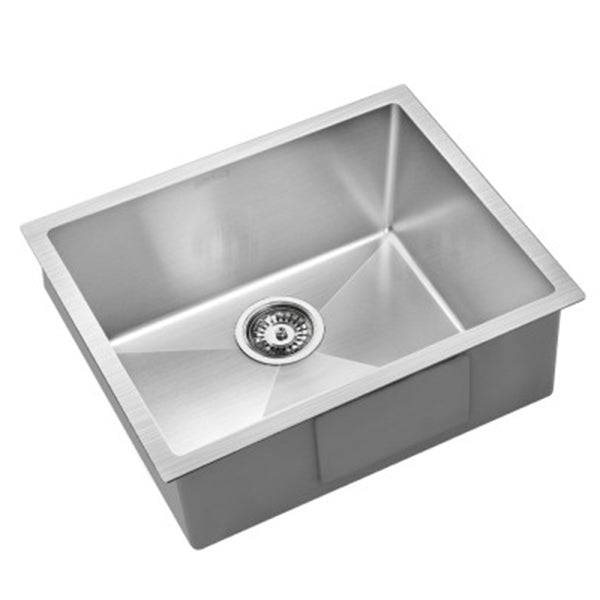 440x450mm Stainless Steel Kitchen Laundry Sink Single Bowl Nano