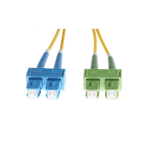 Sc To Sc Apc Os1 Os2 Singlemode Fibre Optic Duplex Cable Yellow
