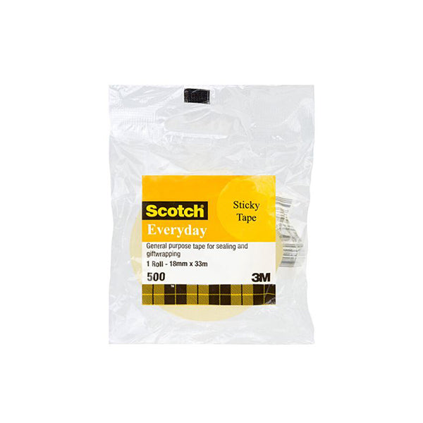 Scotch Sticky Tape 502 18Mm X 33M Deltahl Bx8