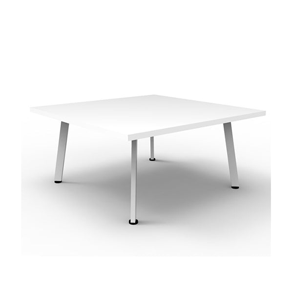 Serenity Coffee Table Square White Satin Natural White 900Mm X 900Mm