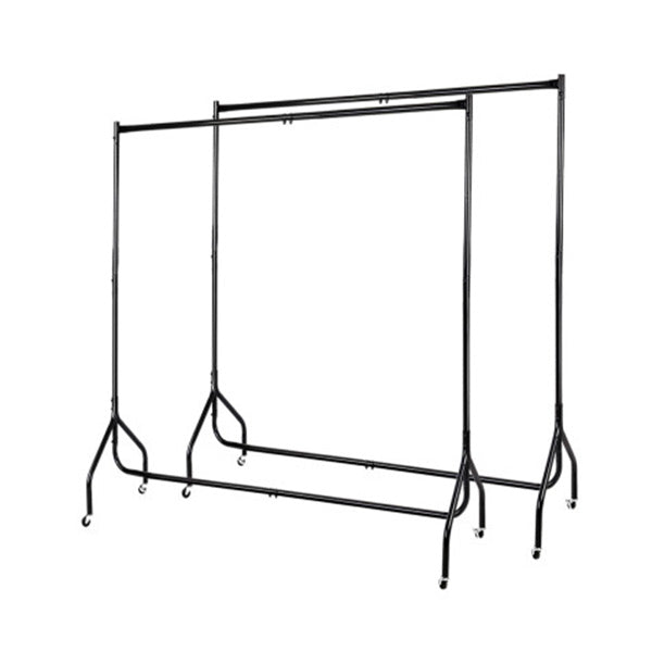 Set of 2 Clothes Racks Metal Garment