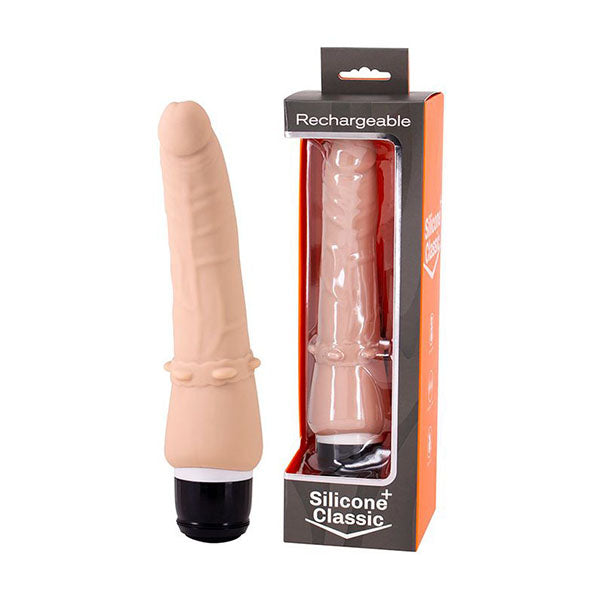 Seven Creations Silicone Flesh Rechargeable Vibrator