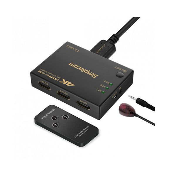 Simplecom Cm303 Ultra Hd 3 Way Hdmi Switch