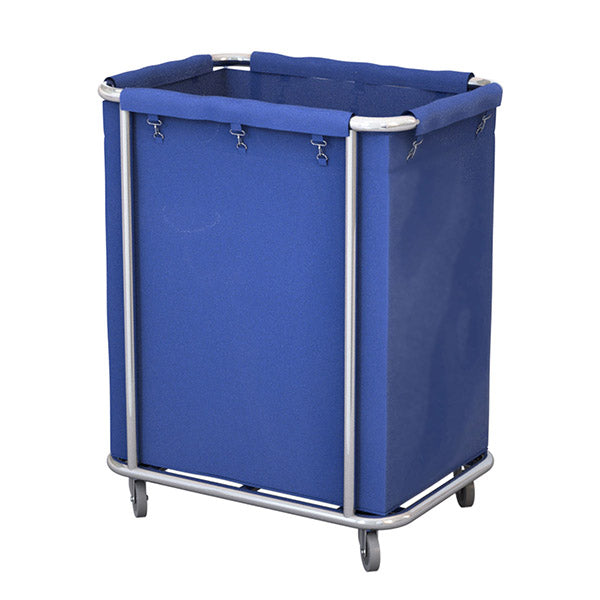 Stainless Square Linen Cart Blue