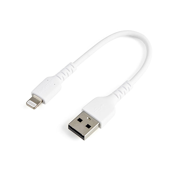 Startech 15Cm 6 Inch Durable White Usb A To Lightning Mfi Certified