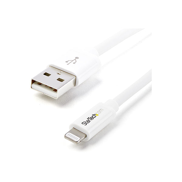 Startech 1M White 8 Pin Lightning To Usb Cable Mfi Certified