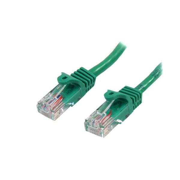 Startech 0.5M Green Cat5E Ethernet Patch Cable With Snagless Rj45 Connectors