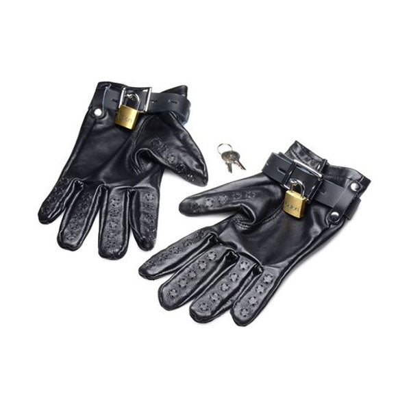 Strict Locking Leather Vampire Gloves One Size