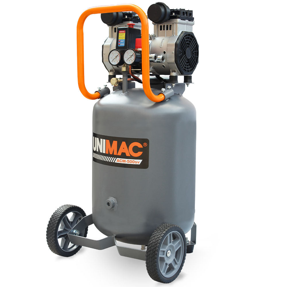2HP 50L Silent Oil-Free Portable Electric Air Compressor, Vertical, for Airtools, Tyre Inflation