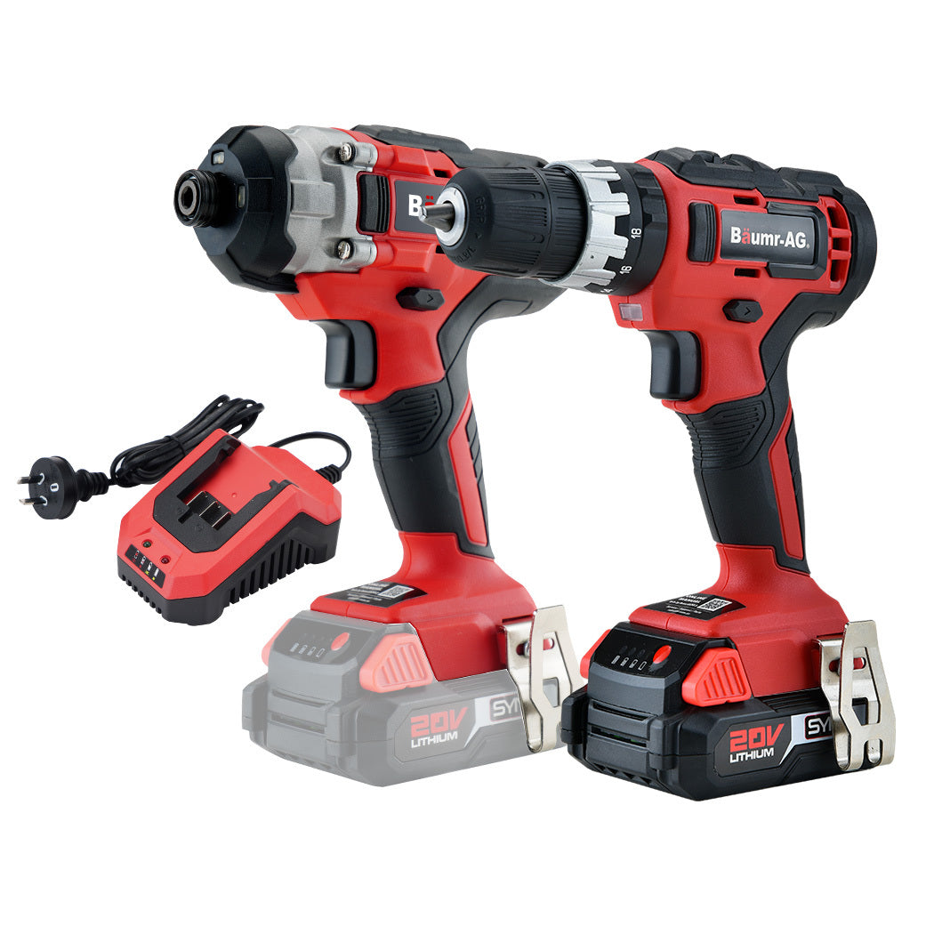 20V Cordless Drill and Impact Driver Kit with SYNC Battery and Charger