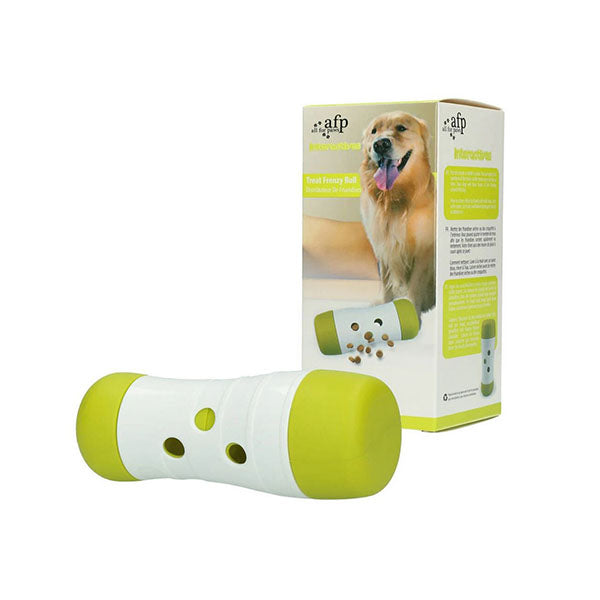 Dog Treat Frenzy Roll Interactive Toys Dispenser Feeder Toy