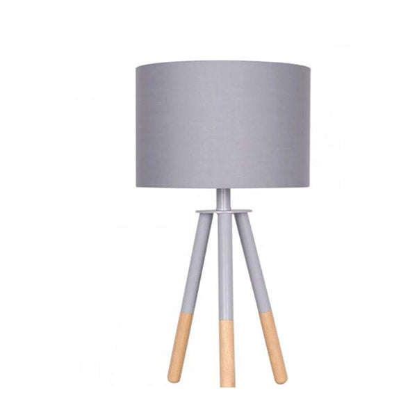 Tripod Desk Lamp In Metal And Wood