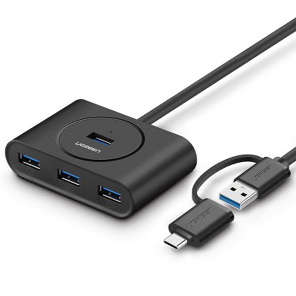 UGreen USB 3.0 Hub With Type C Port 1 M - Black