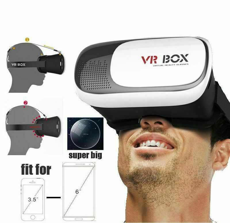 3D VR BOX Headset 2 Virtual Reality Glasses Goggles for Android smartphone