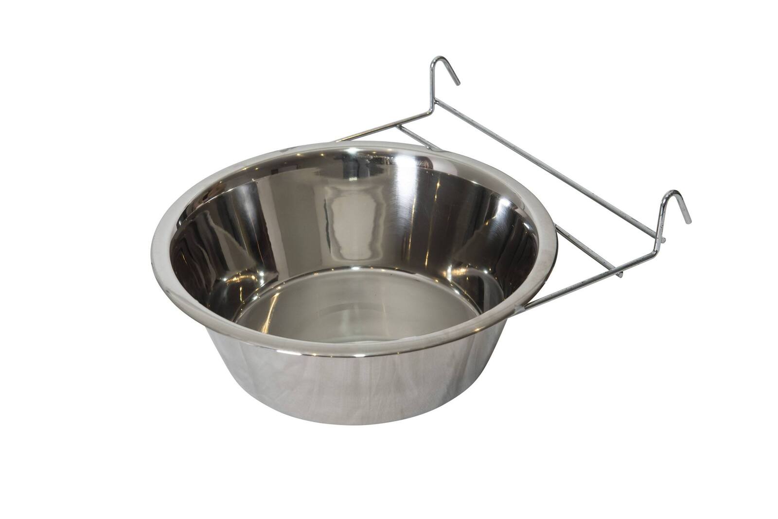 2 x Stainless Steel Pet Rabbit Bird Dog Cat Water Food Bowl Feeder Chicken Poultry Coop Cup 2800 mL