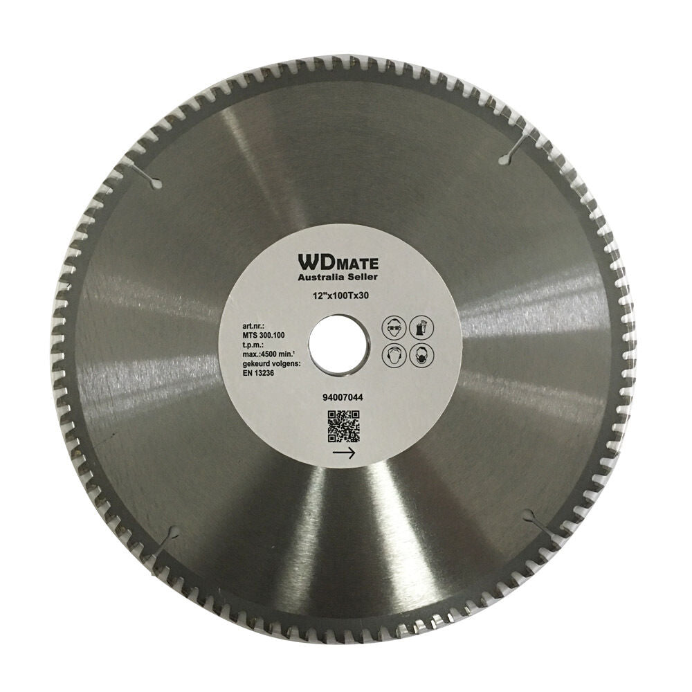 2x Cutting Disc 12 inch 300mm 100T Circular Saw Blade Aluminium Plastic