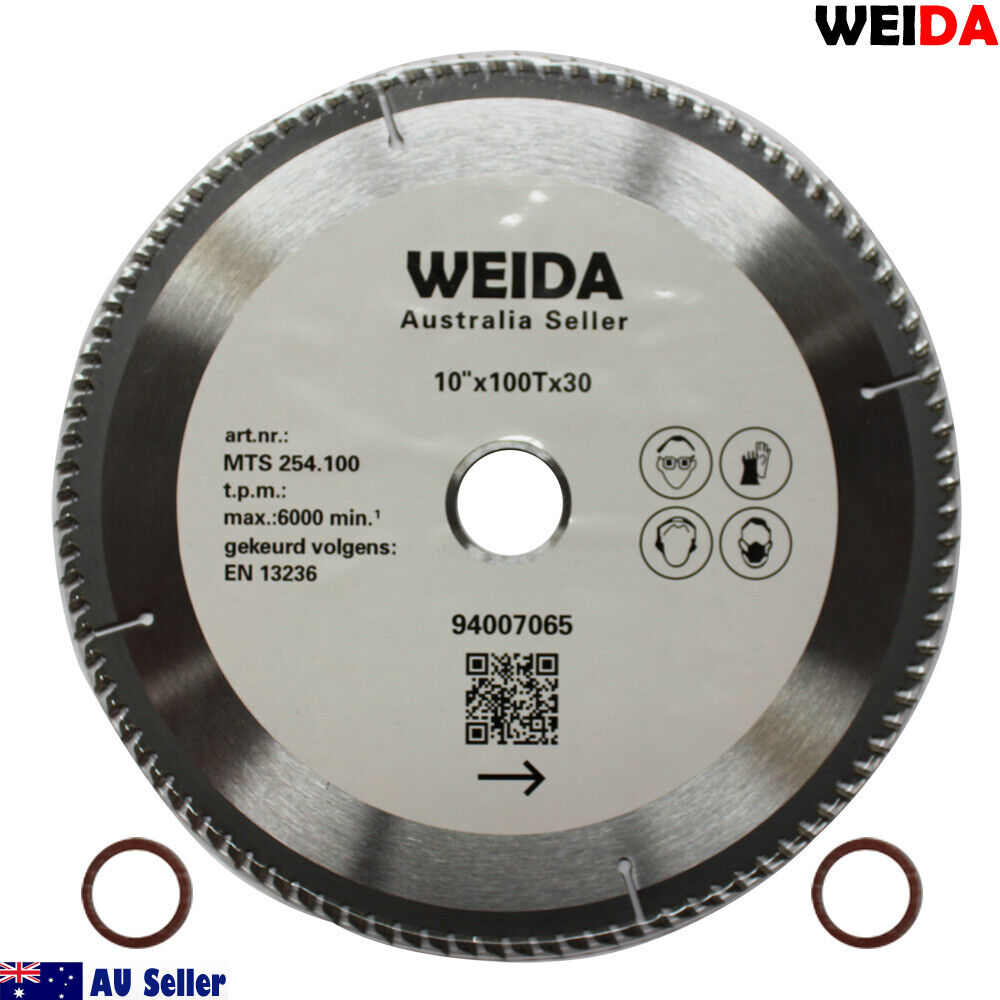 3x 254mm 100T Wood Circular Saw Blade Cutting Disc 10 inch Bore