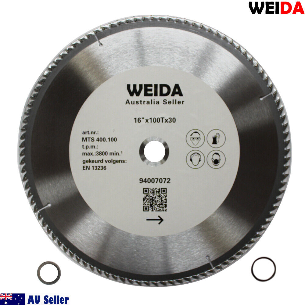 2x Circular Saw Blade 400mm 120T Wood Cutting Disc 16 inch Bore