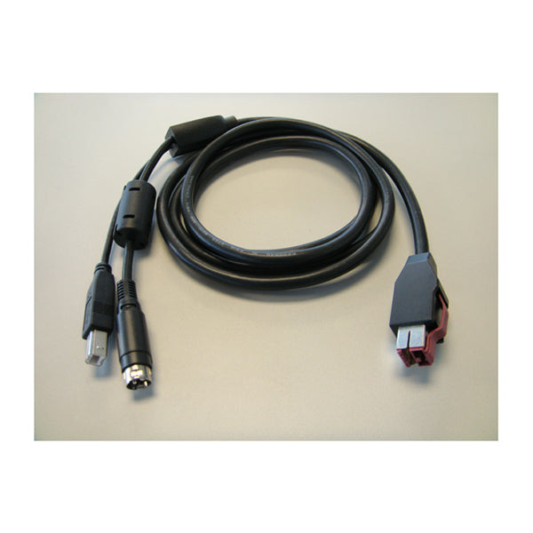 VPOS Cable Printer 24V Pusb To Hosiden Andusb B 1M Black