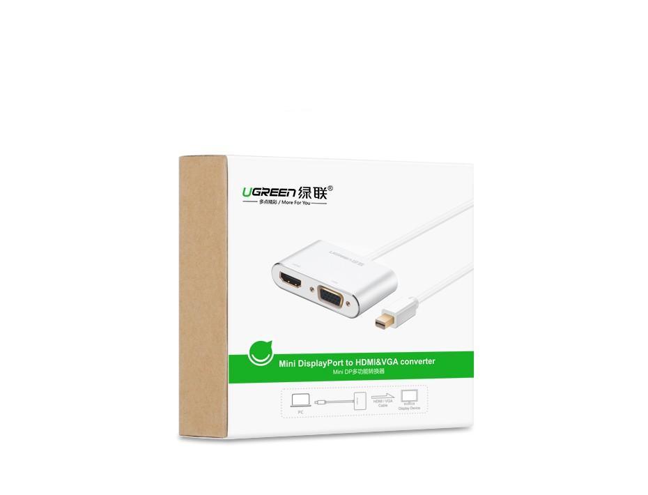 Ugreen Mini DP to HDMI/VGA converter Silver 20421