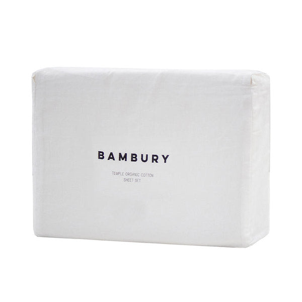 Bambury Temple Organic Cotton Sheet Set Ivory