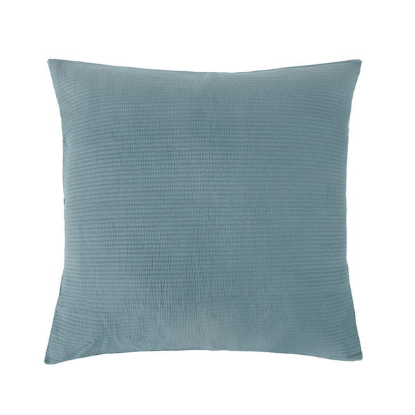 Bambury Grace Euro Pillowcase Steel Blue